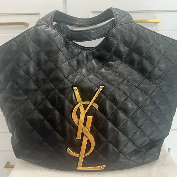 Yves Saint Laurent Black Icare maxi shopping bag - Picture 2 of 10